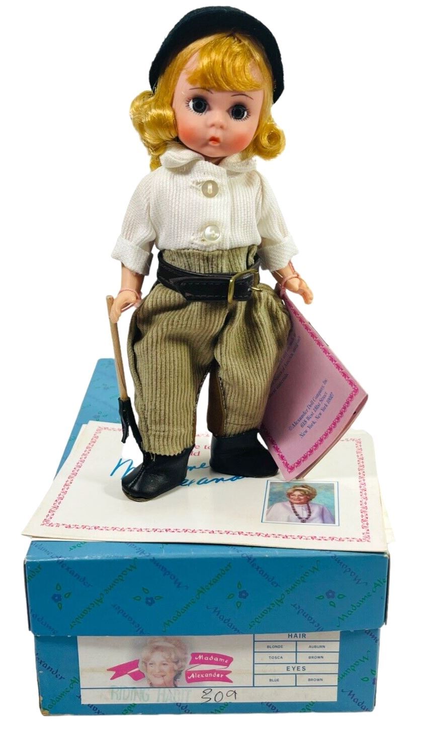 1980 Madame Alexander 8" Riding Habit #309 Miniature Showcase VINTAGE