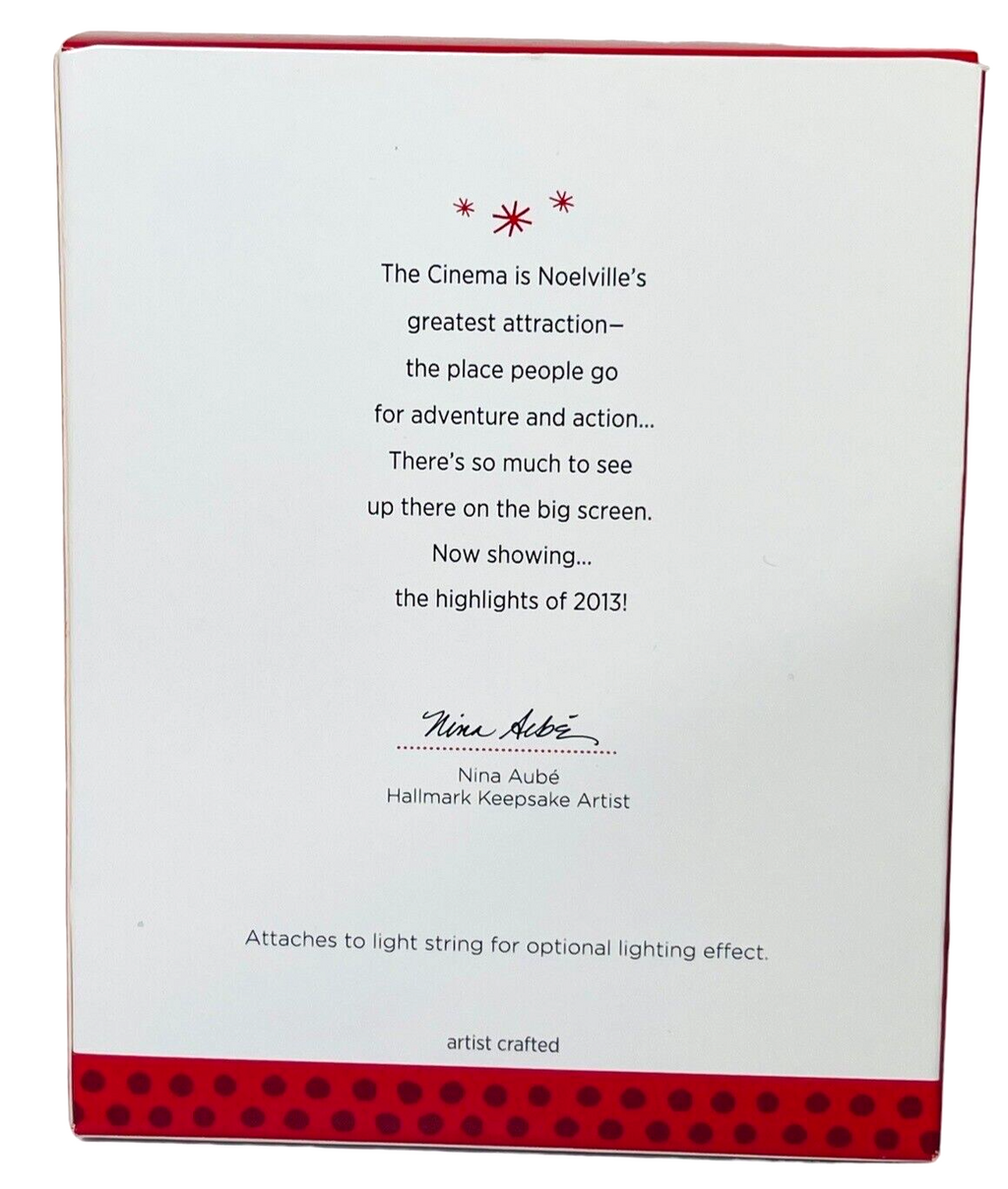 NEW Noelville Cinema 8th in Series 2013 Collectible Ornament - Hallmark Keepsake