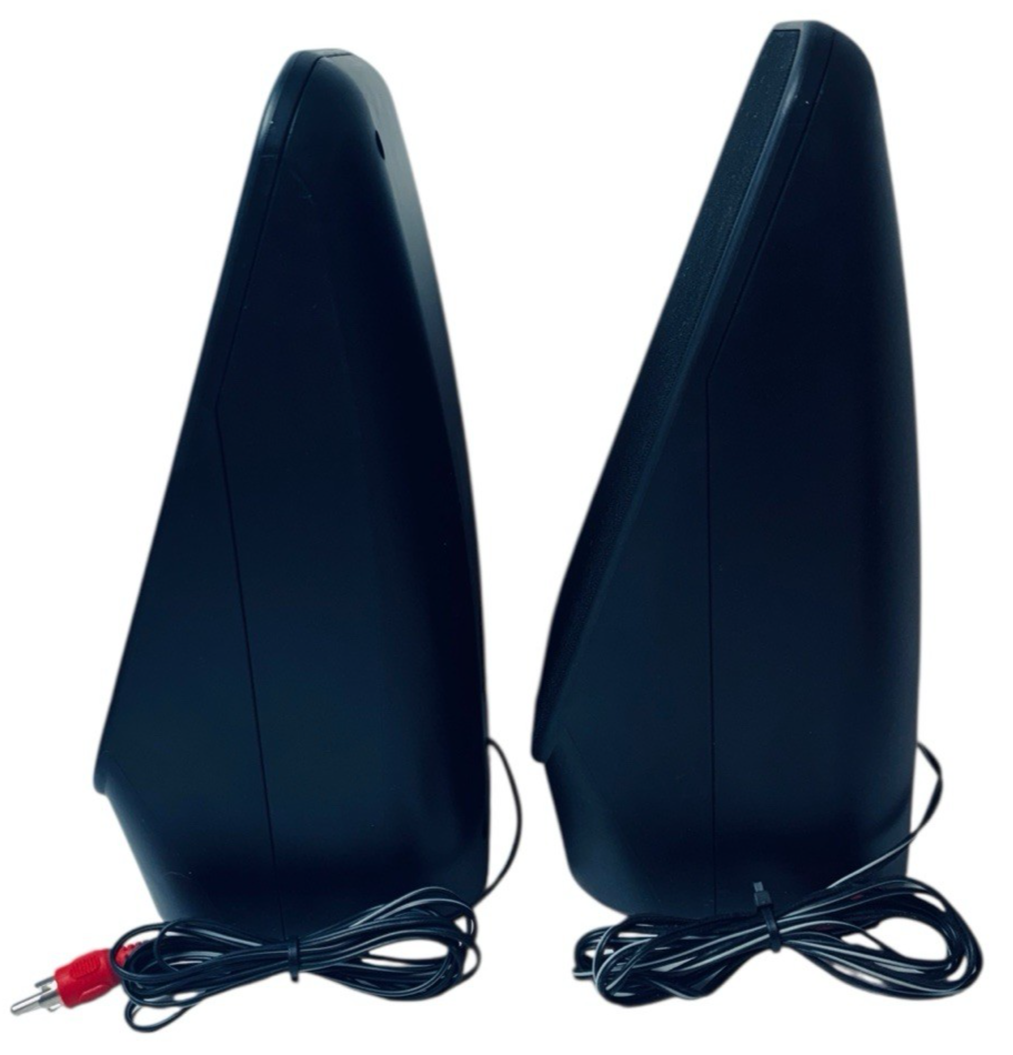 ONN Stereo Speakers 10 X 5 Inches, Audio Port, Set of 2 (Without-Hub).