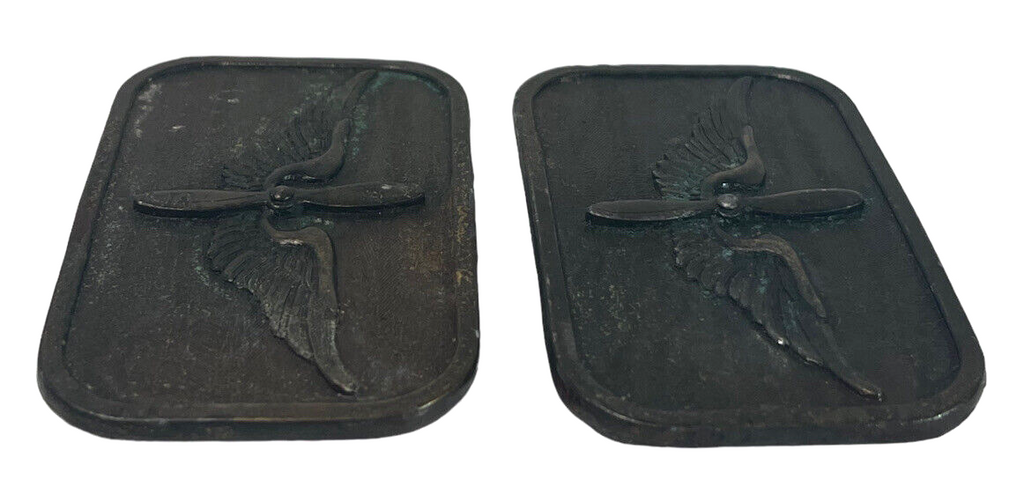 US ARMY BELT BUCKLE AVIATION BRANCH PROPS W/WINGS INSIGNIA "NO BELT LOOP"