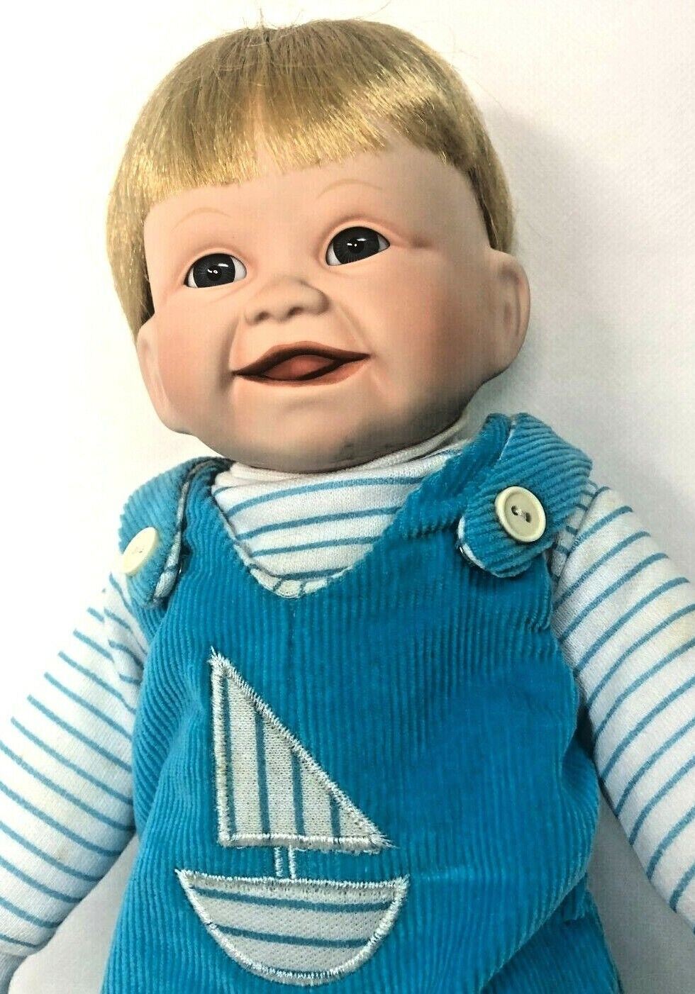 EDWIN KNOWLES 1991 PORCELAIN DOLL CHRISTOPHER’S FRIST SMILE~AUTHENTICITY #2533TB