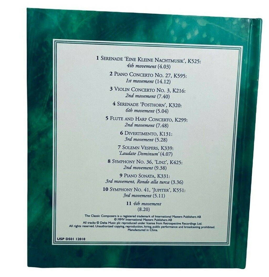 CLASSIC COMPOSERS HAYDN, MOZART, & MOZART CDs W/23 PAGE BIOGRAPHY BOOKLET LOT-3