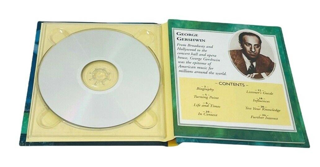 CLASSIC COMPOSERS MOZART, DEBUSSY, & GERSHWIN CDS, w/24 PAGE BOOKLET, LOT of 3.