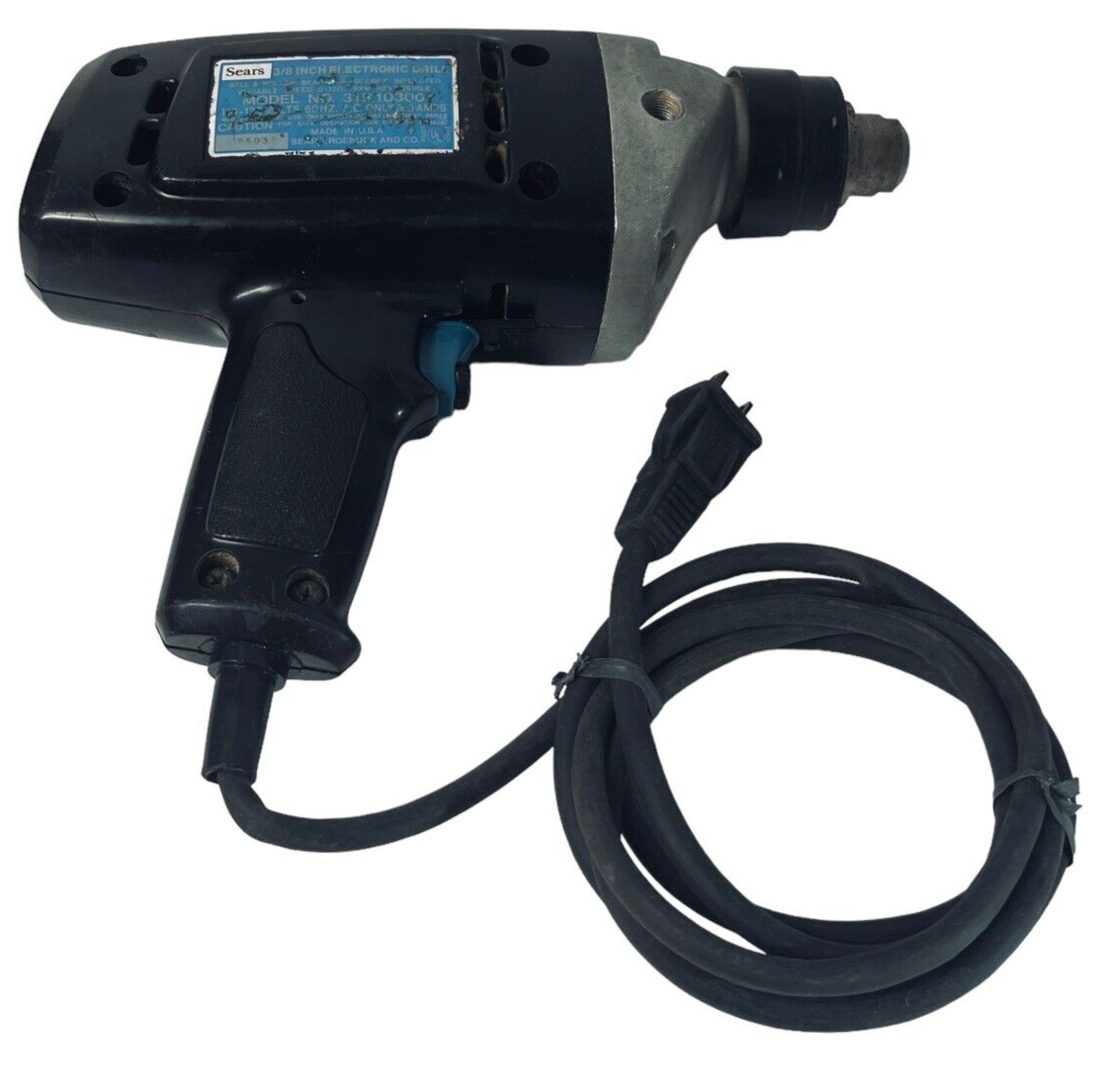 Sear Electric Drill 3/8" Variable Speed/Reversible 0-1200RPM - 325.10300