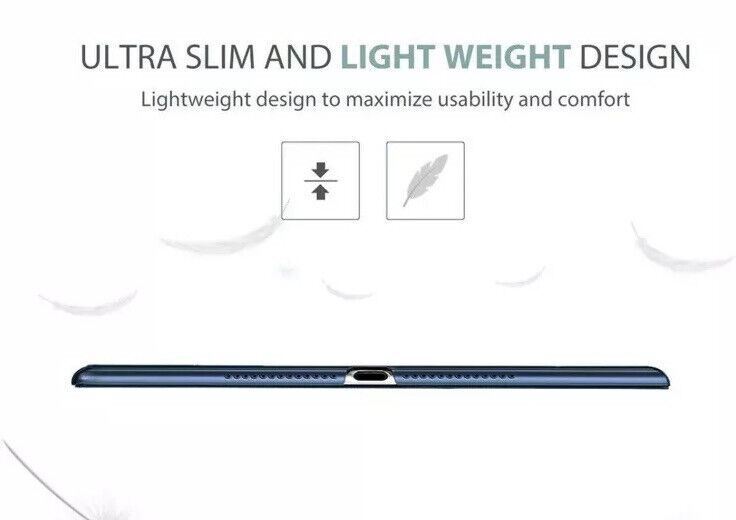 iPad Case 9.7" Apple - TRANSLUCENT COVER DESIGN - Navy Blue - heyday