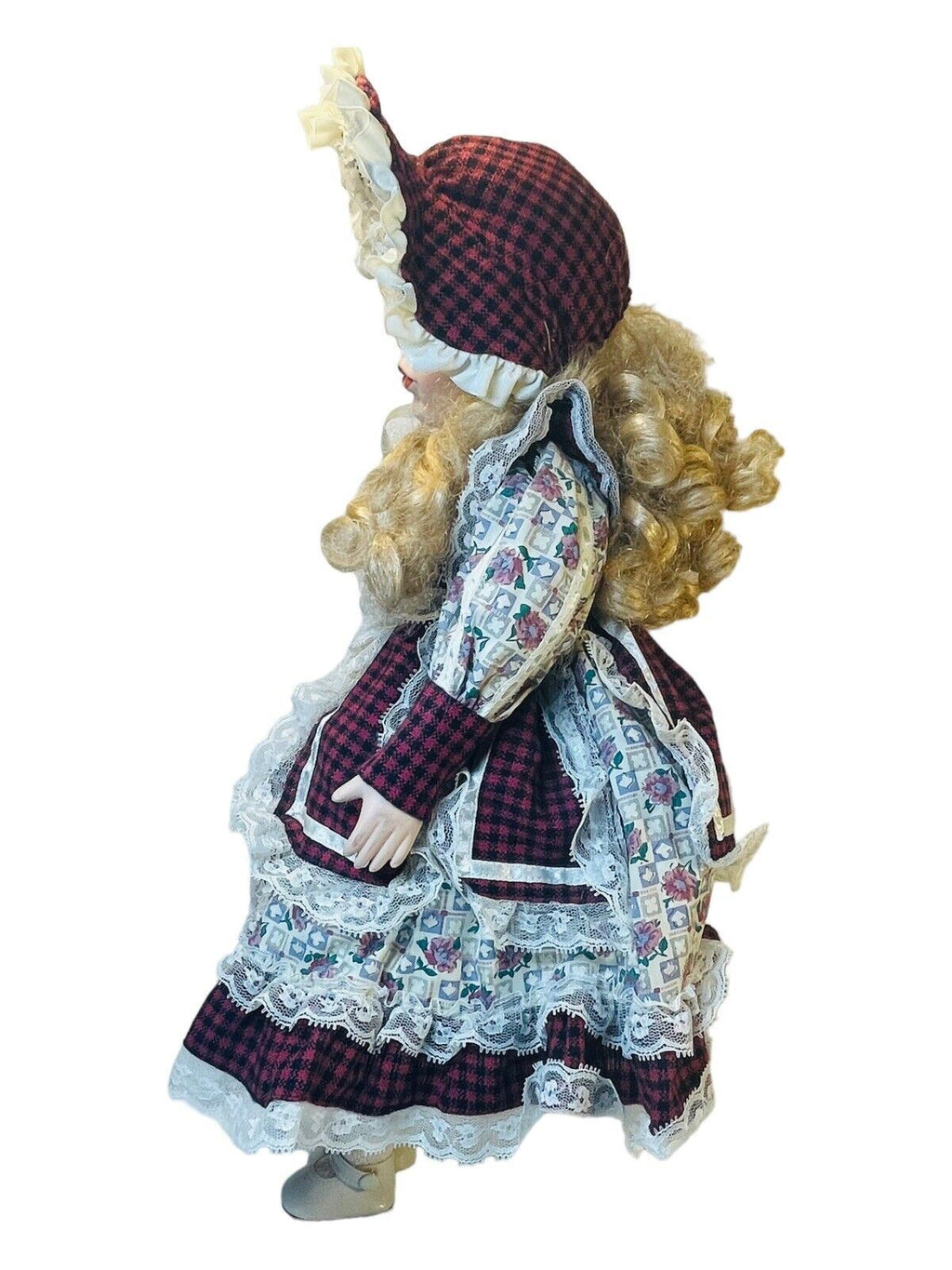Porcelain Blonde Doll 19 Inch - Weigh 1.12lbs.