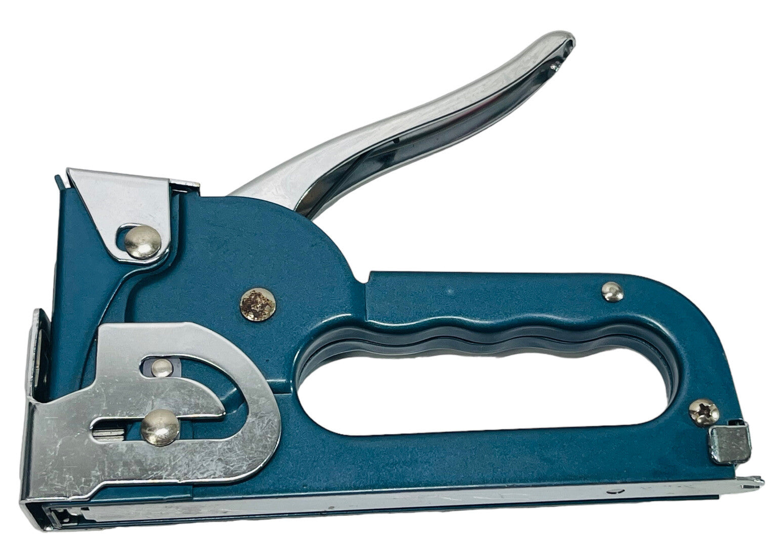 Heavy Duty Staple Gun Blue w/Original Spring - Vintage