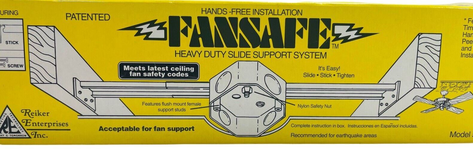 Fan Support Heavy-Duty Slide Support System Reiker Enterprises 55501