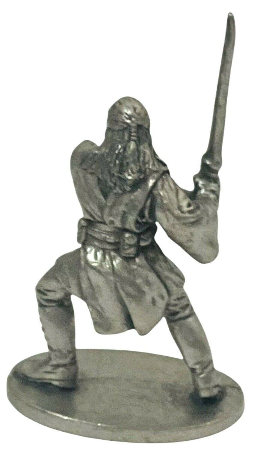 Star Wars Exclusive Pewter Figures w/Card Game 1 Clash of The Light Sabers