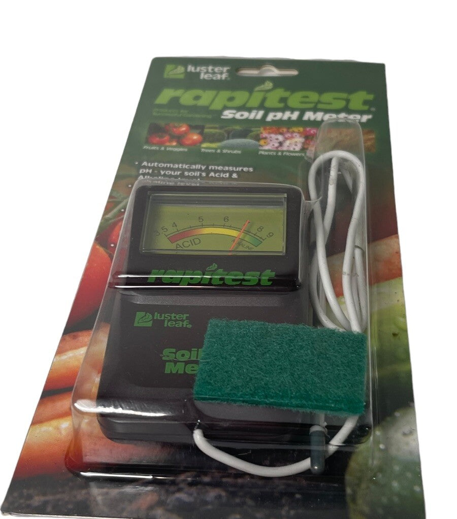 PH WITH CORD SOIL LAWN FLOWER PLANT TEST METER GARDEN TESTER RAPITEST 1840