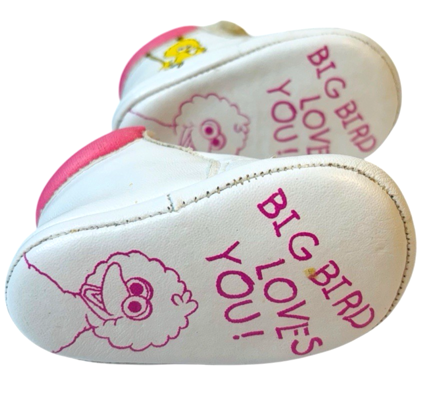 Lot of 2 Doll Baby Shoes ~ Black & Pink/White Sole, S: 0, L 4" X W 2" Preowned