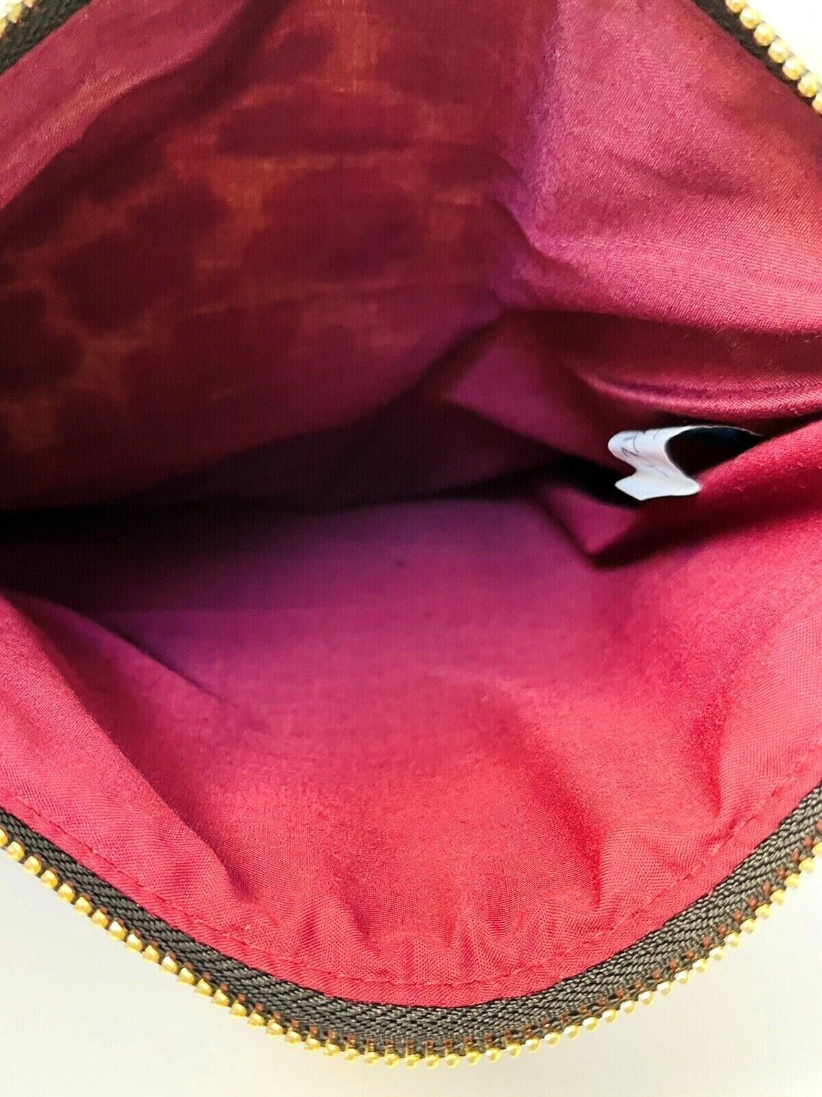 Funky Monkey Clutch Purse "Fold-Over" Leopard w/Pink Lining, MINT