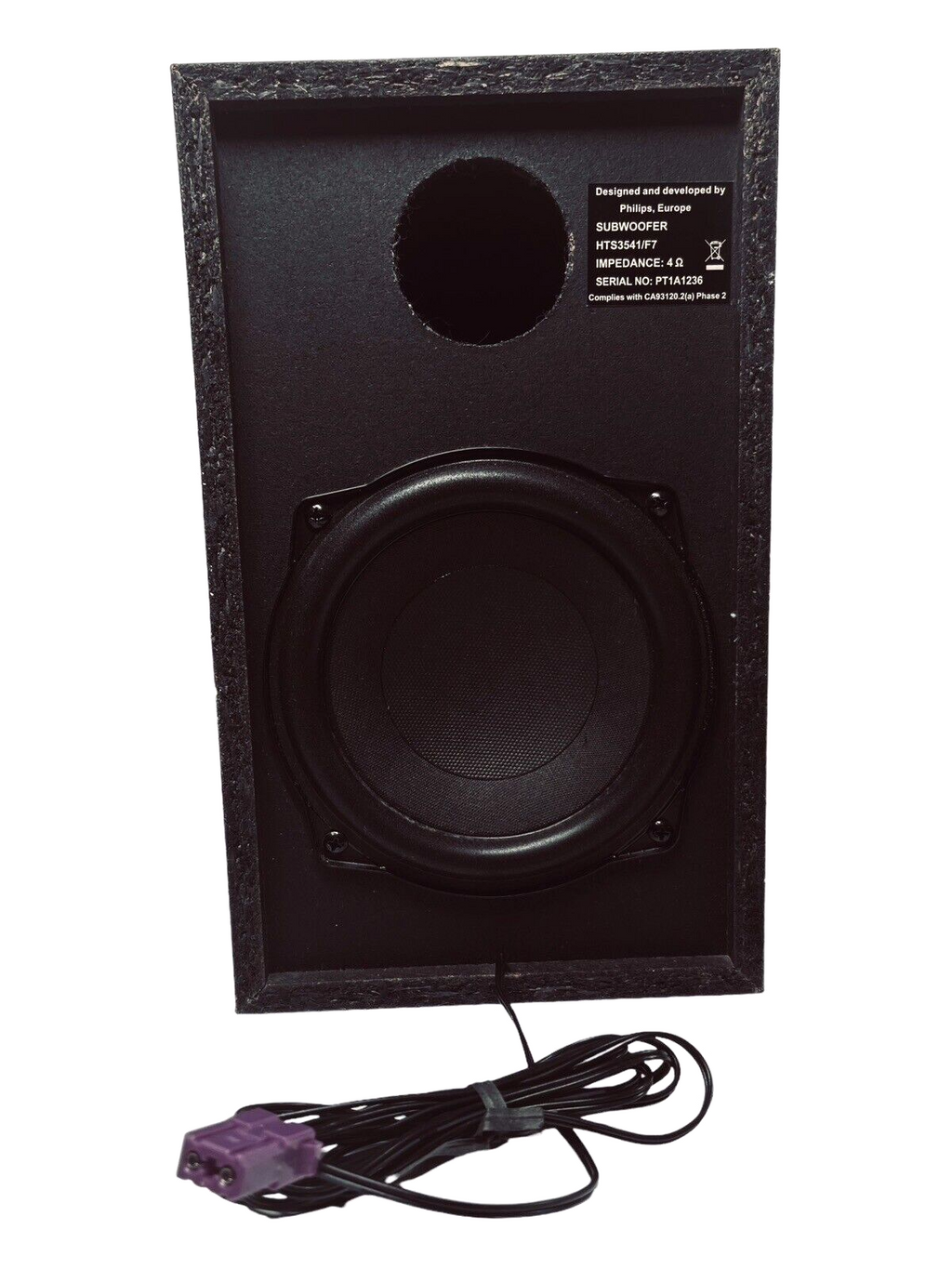 Home Theater SUBWOOFER Sound System, W/6-Speakers & Remote Philips HTS3541 5.1