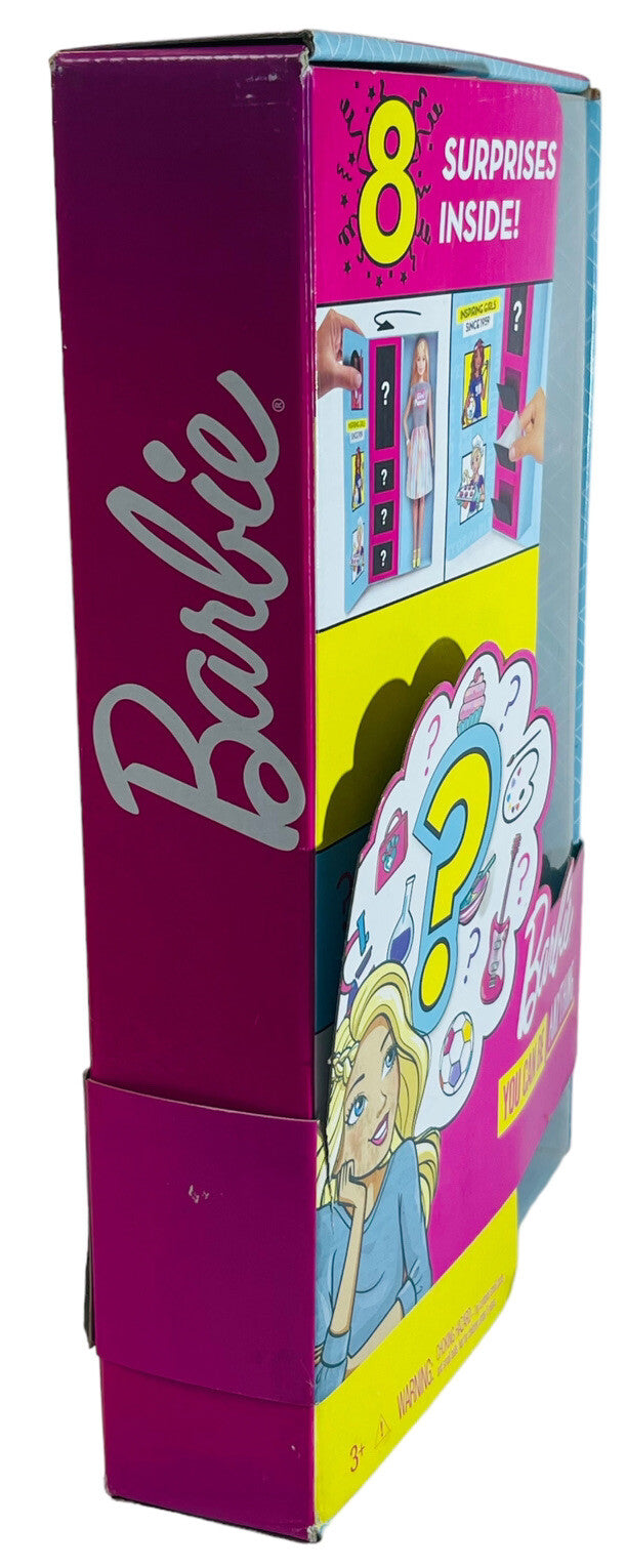 2018 MATTEL BARBIE DOLL YOU CAN BE ANYTHING GIRL POWER 8 SURPRISES INSIDE. "NEW"