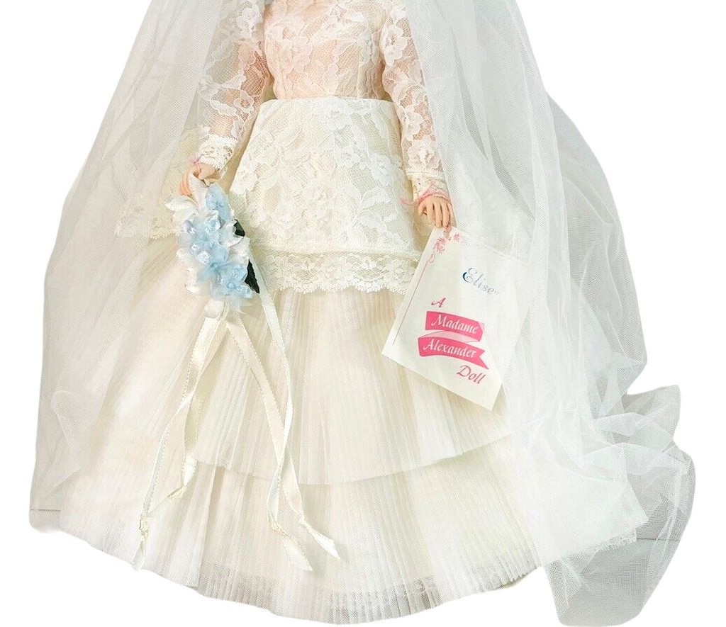 Madame Alexander DOLL 17" ELISE BRIDE #1685 ~ Brown Hair/Blue Eyes.