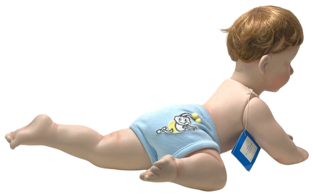 ASHTON-DRAKE GALLERIES 19'' BOY DOLL TC04229 PORCELAIN w/CERTIFICATE 1994