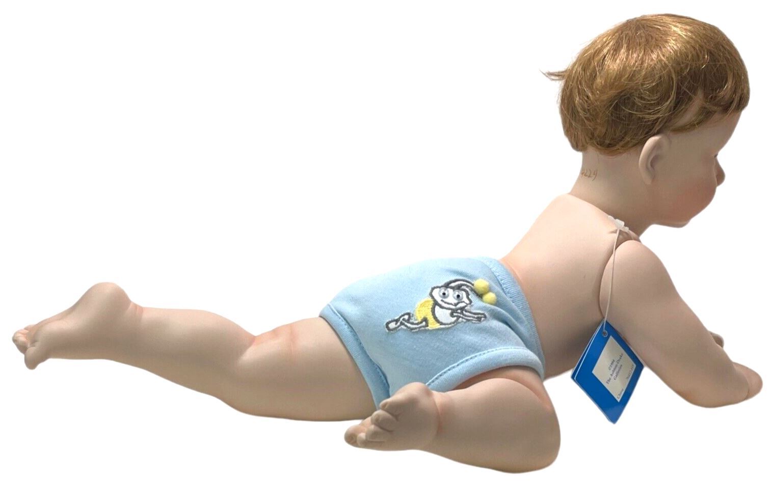 ASHTON-DRAKE GALLERIES 19'' BOY DOLL TC04229 PORCELAIN w/CERTIFICATE 1994