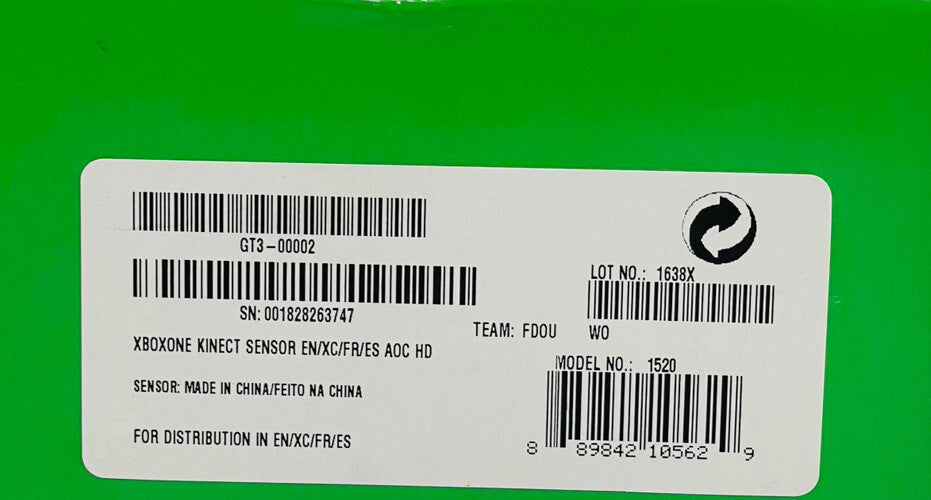 XBOXONE KINECT SENSOR Microsoft GT3-00002 (ENN/XC/FR/ES/ AOC HD) - Black