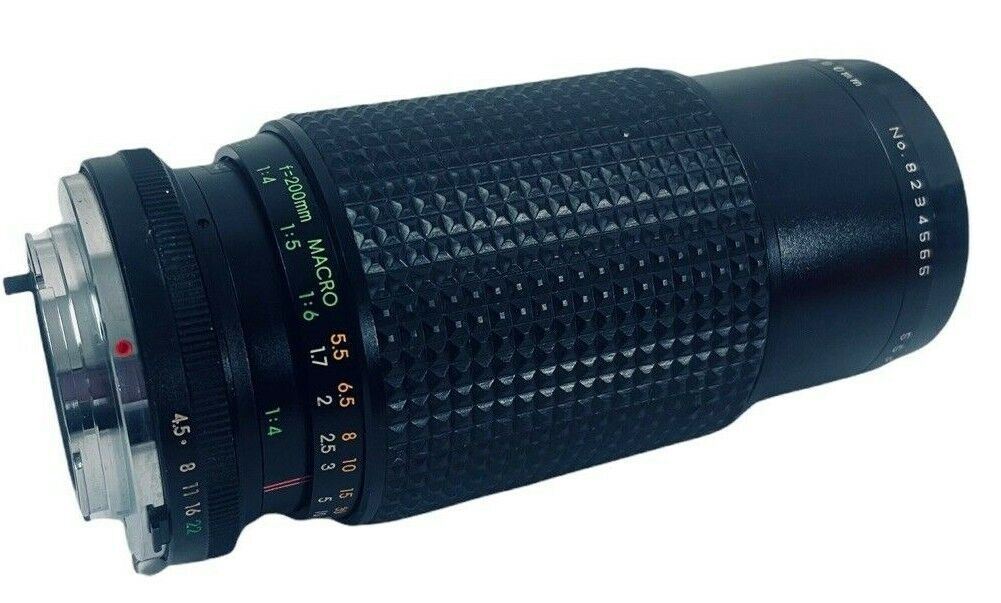 1984 Focal Camera Lens MC Auto Zoom 1:4.5 f=80-200mm (L-5.5" x R-8.5") - Vintage