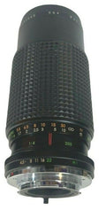 1984 Focal Camera Lens MC Auto Zoom 1:4.5 f=80-200mm (L-5.5" x R-8.5") - Vintage