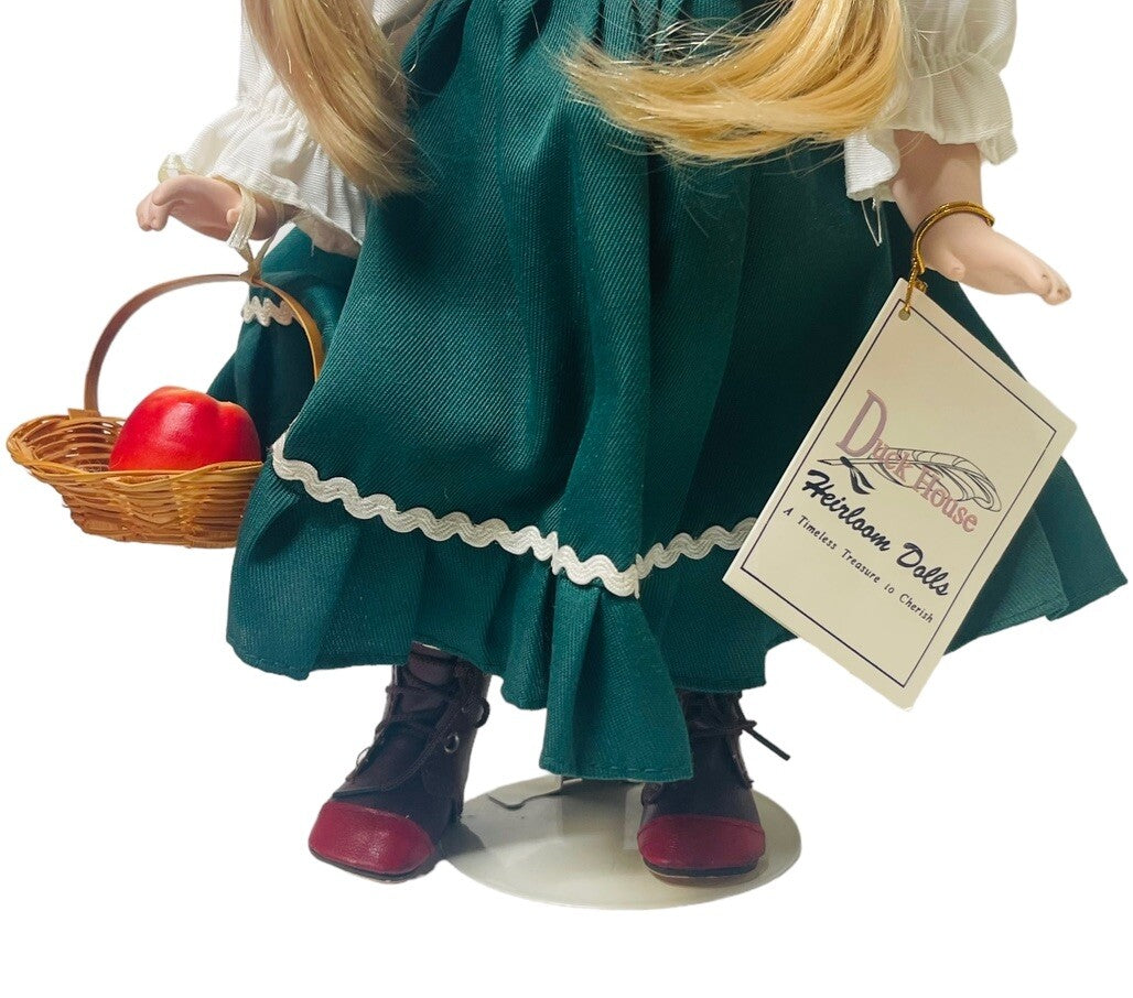 Little Red Riding Hood Doll w/Wicker Basket, Original Box Duck House Heirloom