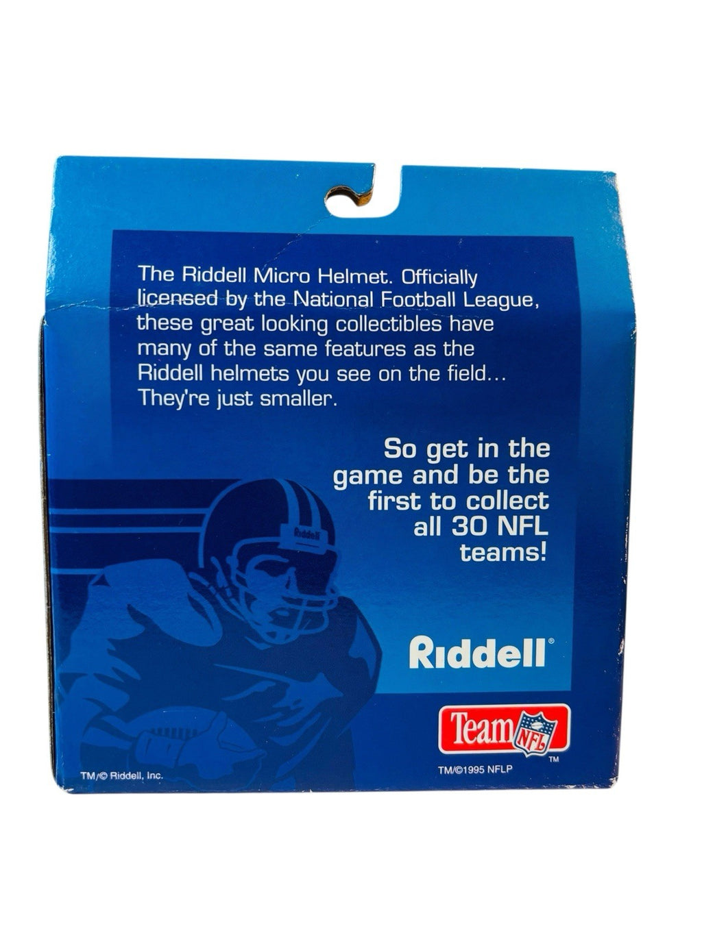 Vintage 1995 Carolina Panther NFL Riddell 4" Micro Mini Helmet Collectible NIB
