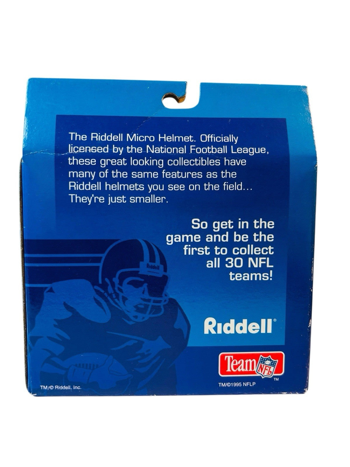 Vintage 1995 Carolina Panther NFL Riddell 4" Micro Mini Helmet Collectible NIB