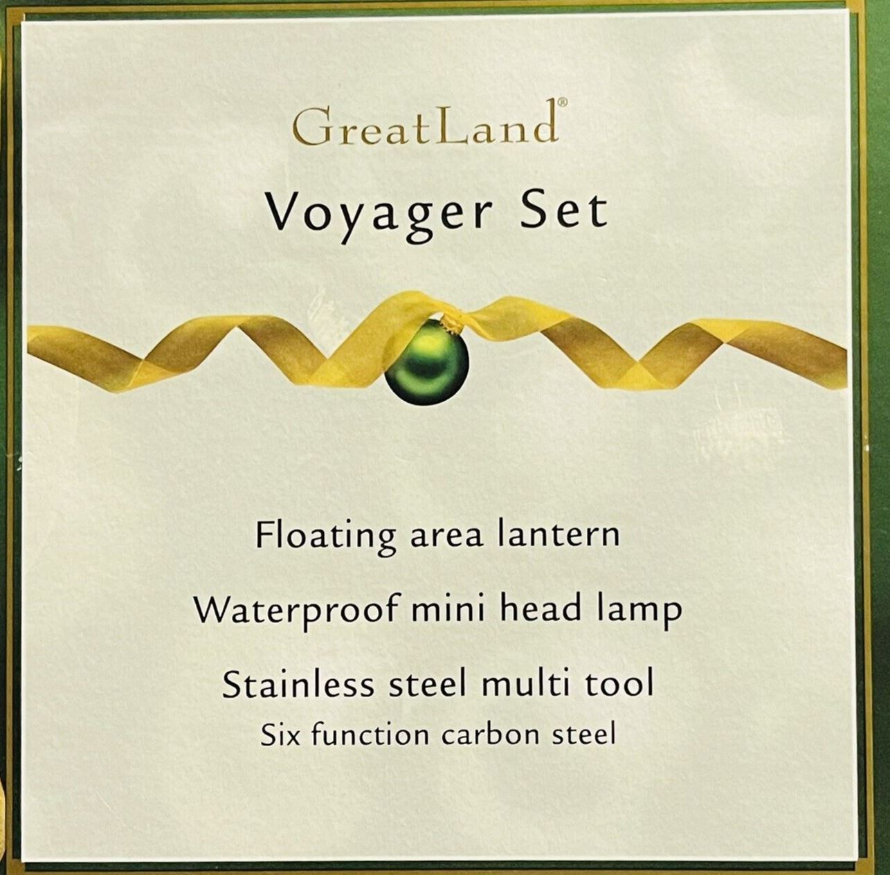 Camping Set of Multi Tools, Floating Lantern, Headlamp & Stainless-Steel