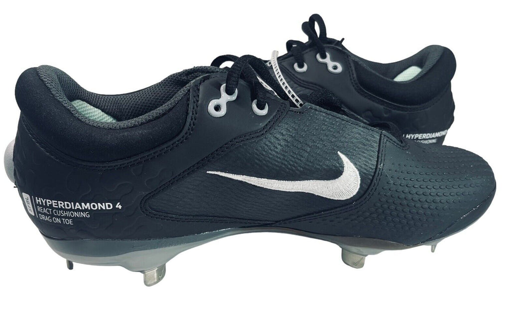 NIKE Softball Metal Cleats Wmn's Size 10 SFBL Hyperdiamond 4 React, CZ5917-010|