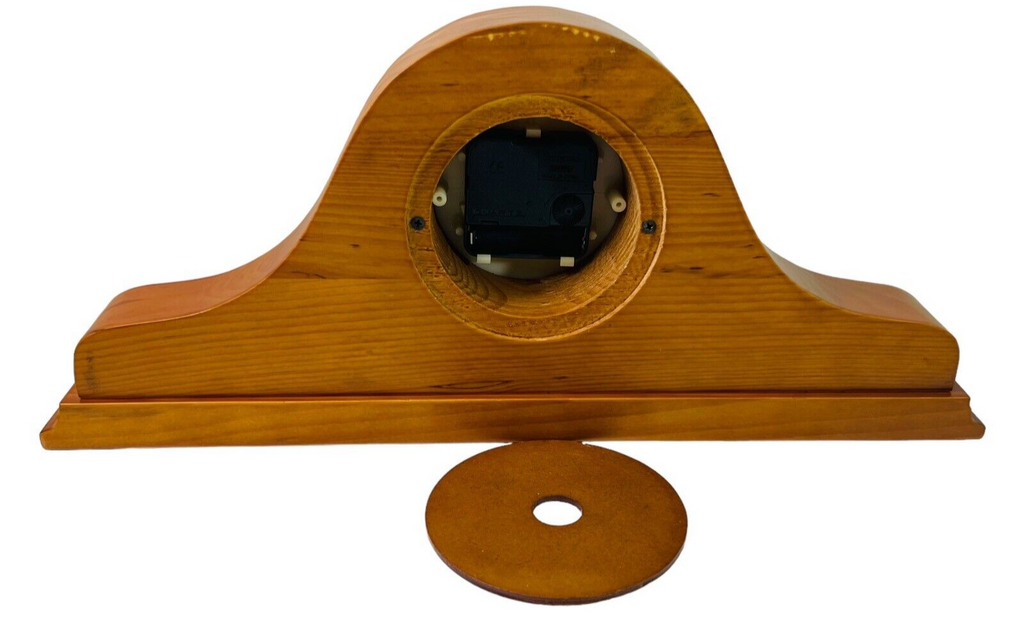 Quartz Wooden Mental Clock, Christopher Lowell In Original Box. TESTED/WORK.
