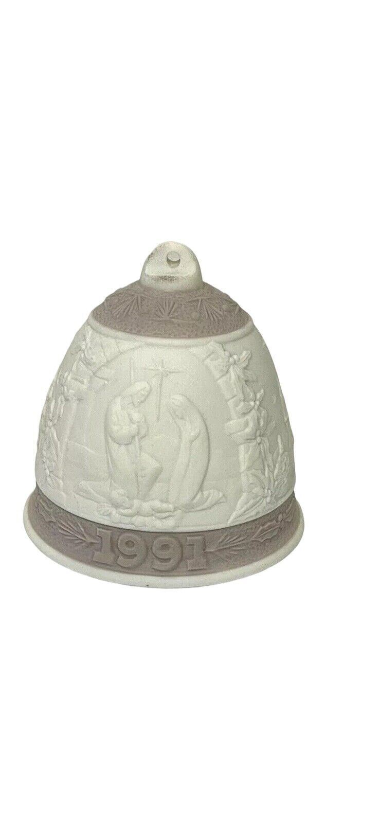 1992 LLADRO MATE PORCELAIN BELL FIGURINES #5.458 Campanita Navdad-LOT OF 2-MINT