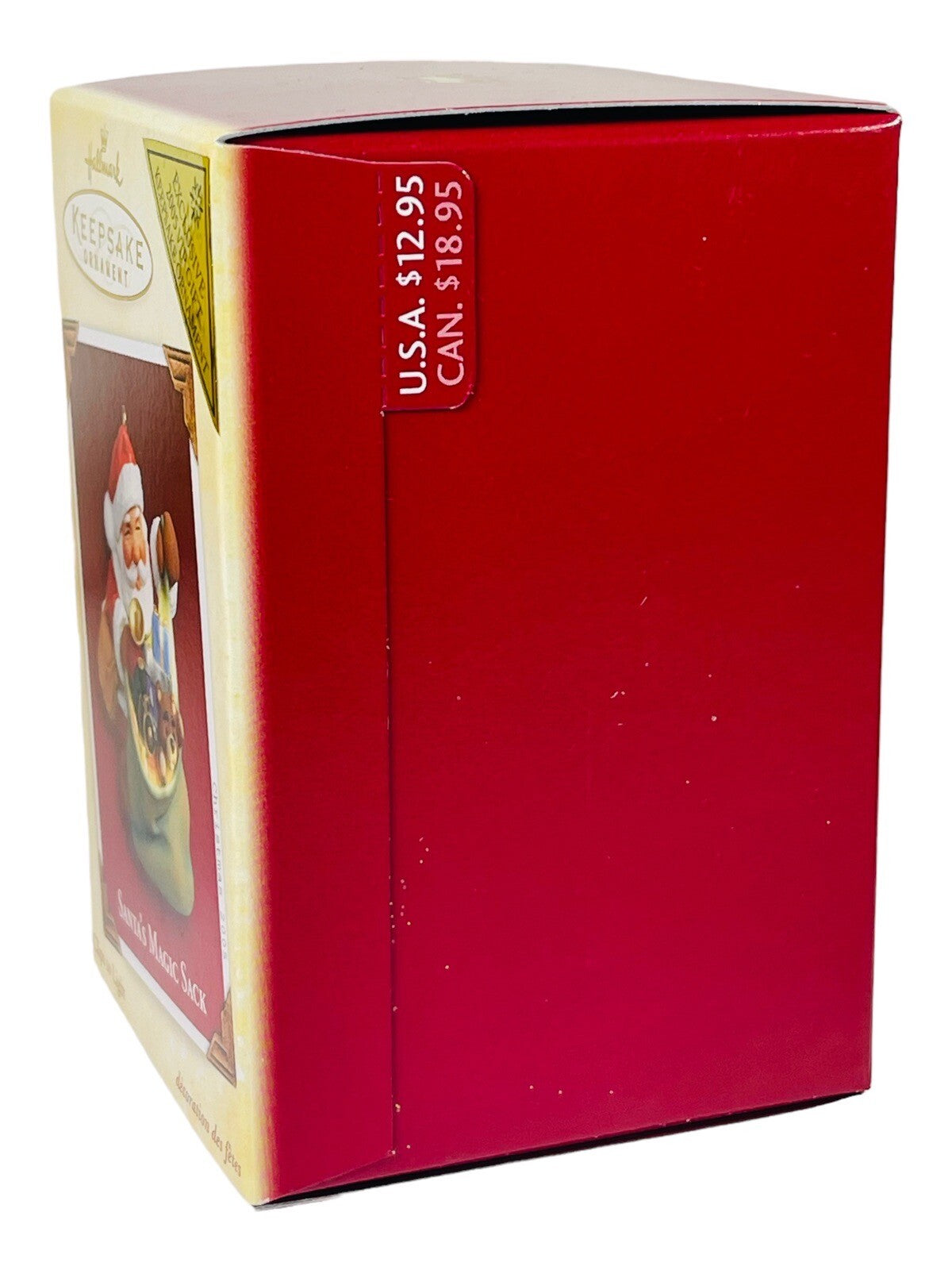 HALLMARK SANTA"S MAGIC SACK Clips to Light, Ornament & Memory Card KEEPSAKE 2005