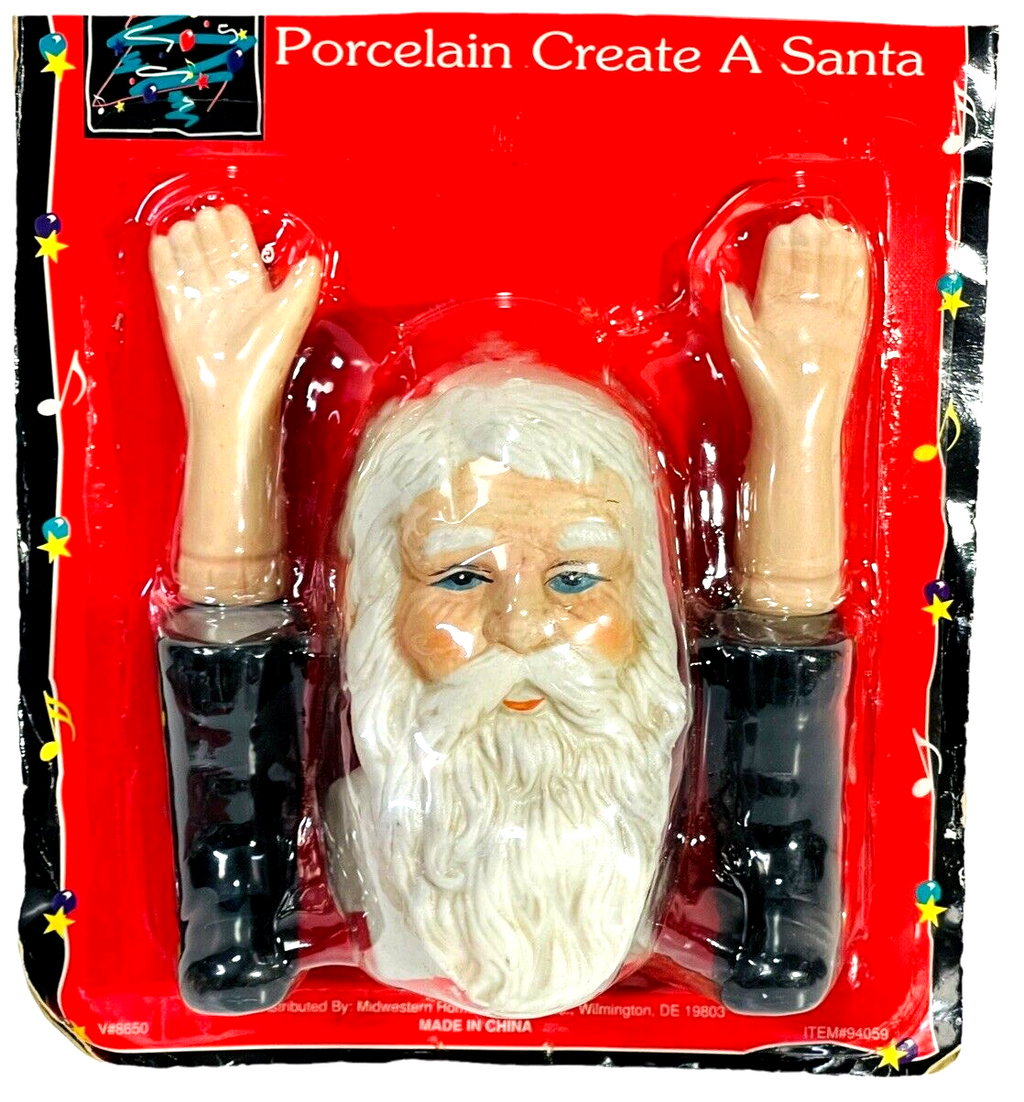 Porcelain Santa - Includes Santa Face-Hands-Boots - Christmas Creation