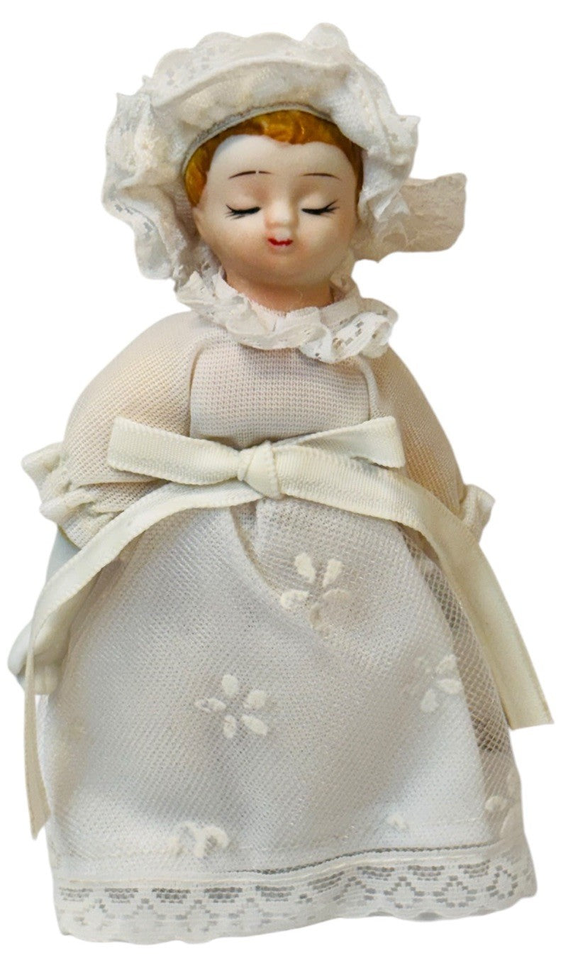 GORHAM Doll of the Month November~1983. 7” With 6” Porcelain Sleeping Doll