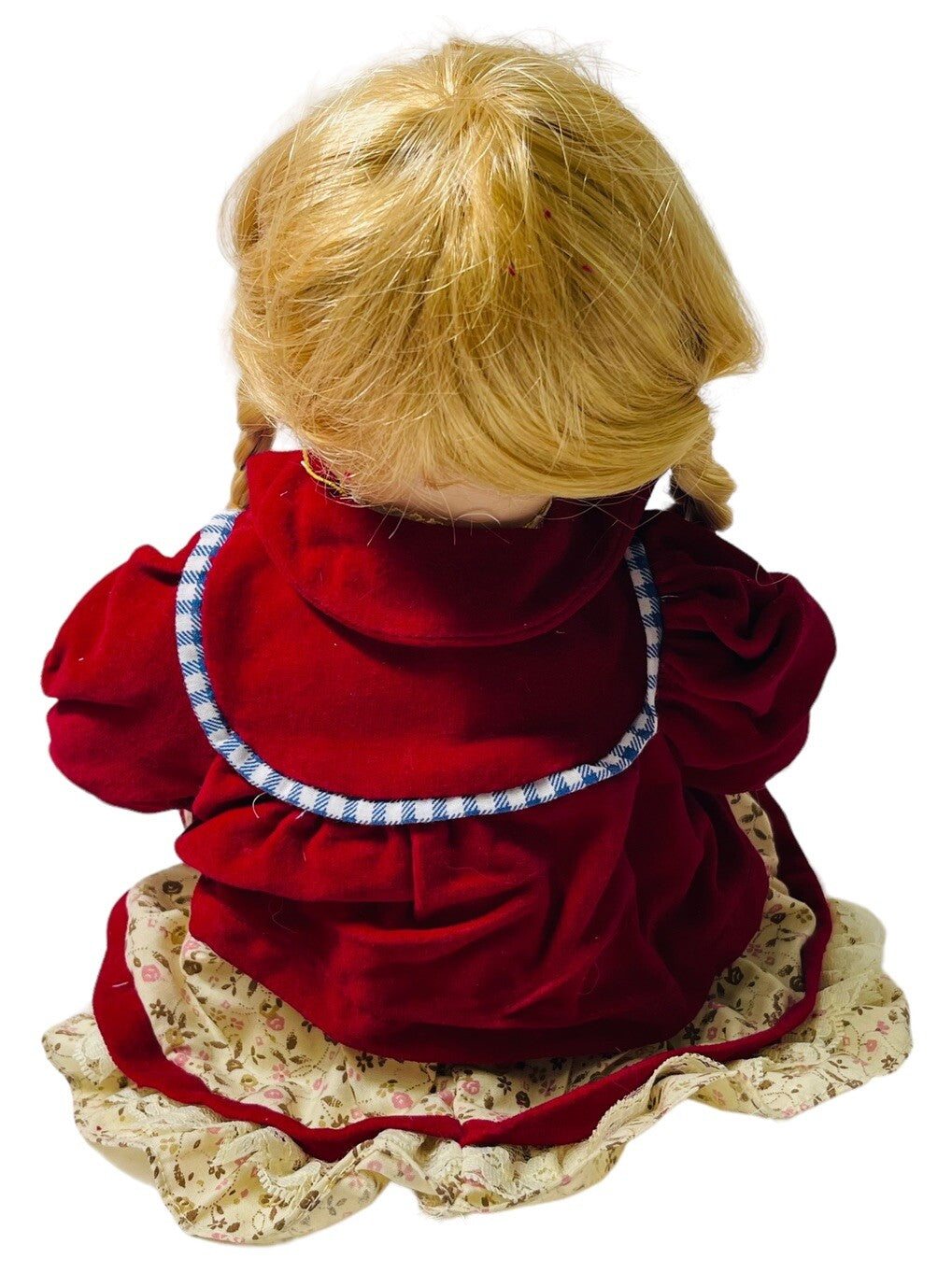 Crown Fine Porcelain Dolls 14'' “JUDY & ALICE” In A Sitting Position~Origin 1998
