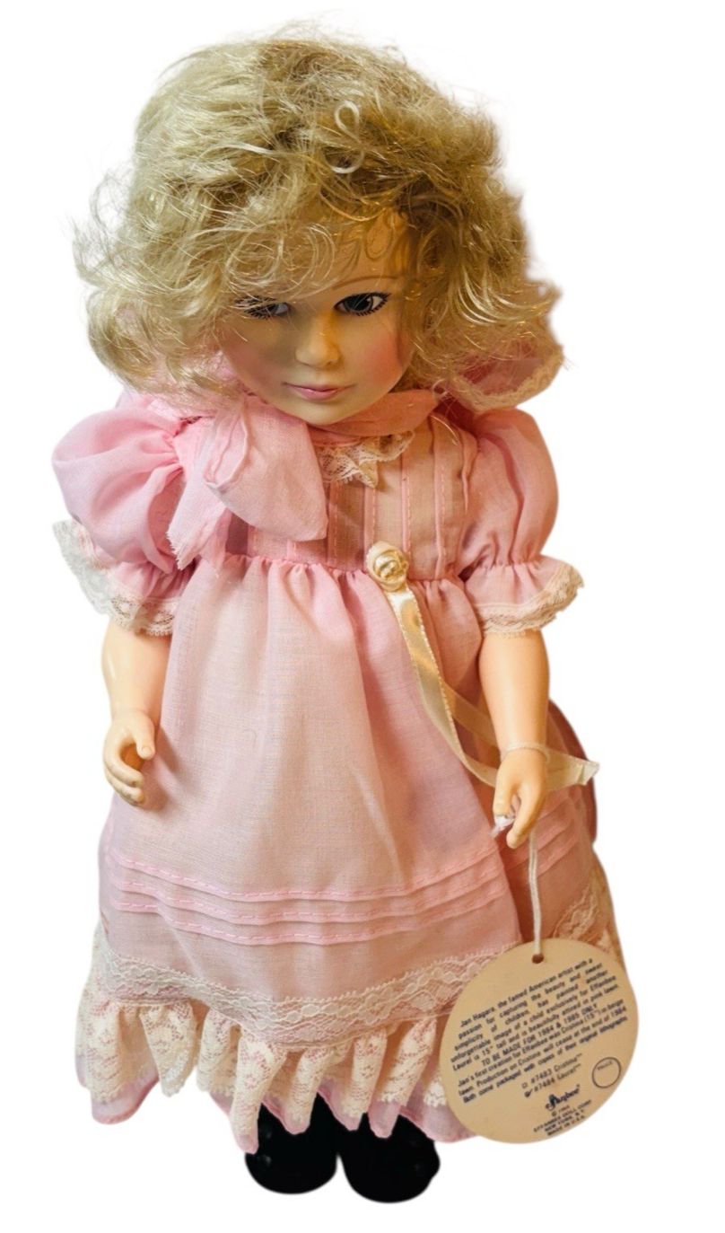 1984 Effanbee Doll LAUREL #7484 by Artist Jan Hagara, w/Blonde Hair, & Arm Tag
