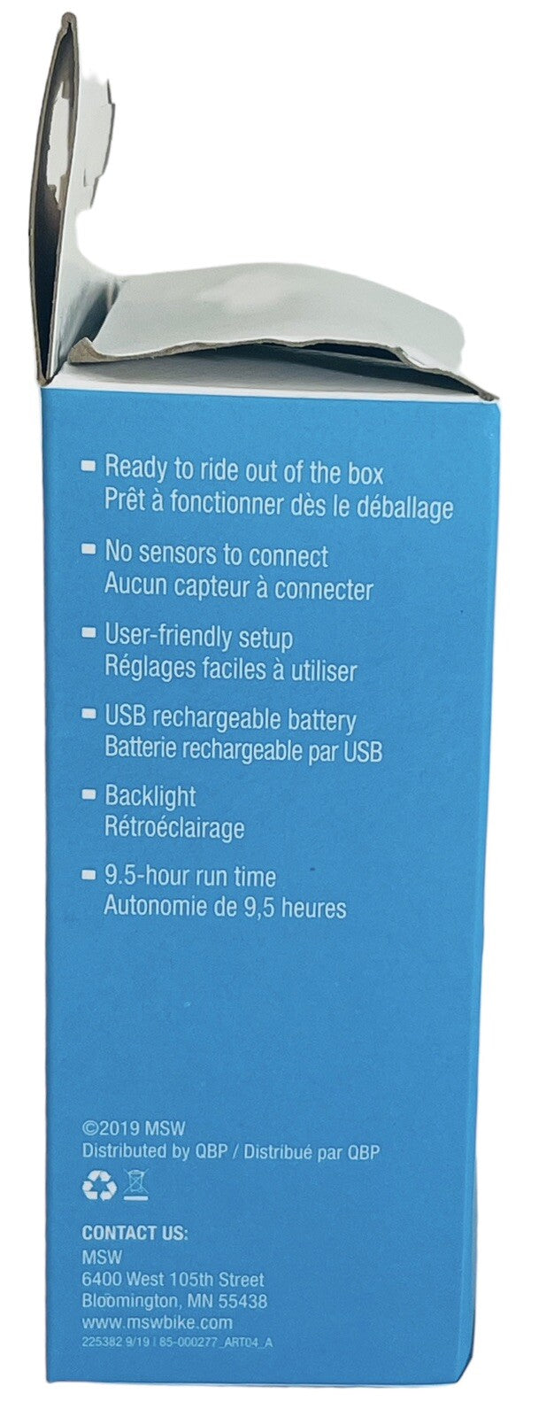 GPS WIRELESS CYCLING COMPUTER W/ACCESSORIES & MANUAL/MSW MINIC GO