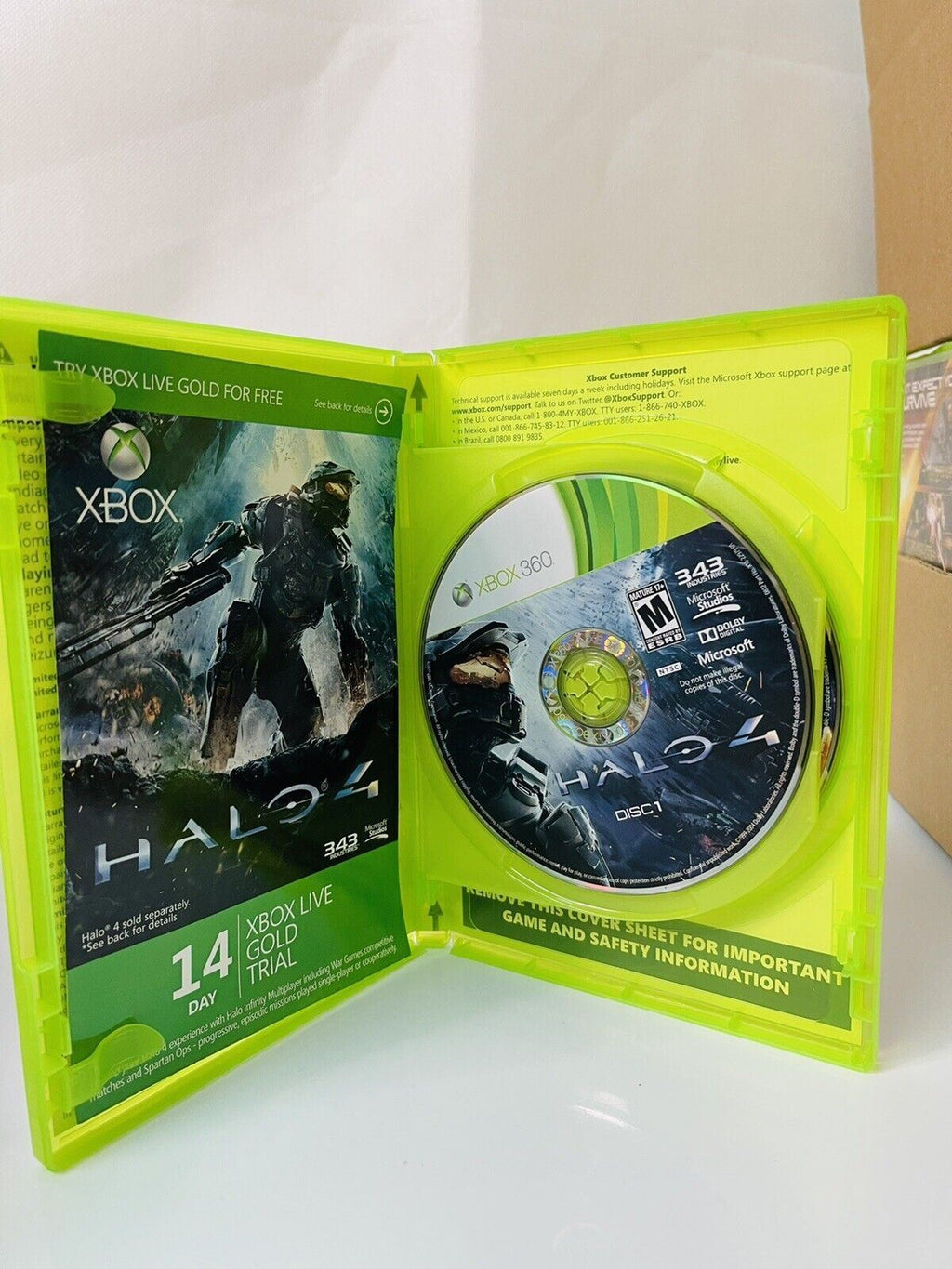 Xbox 360 Halo-4 (2-Game Discs) 2012 EXCELLENT CONDITIOKIDDIN {IN OROGINAL CASE}