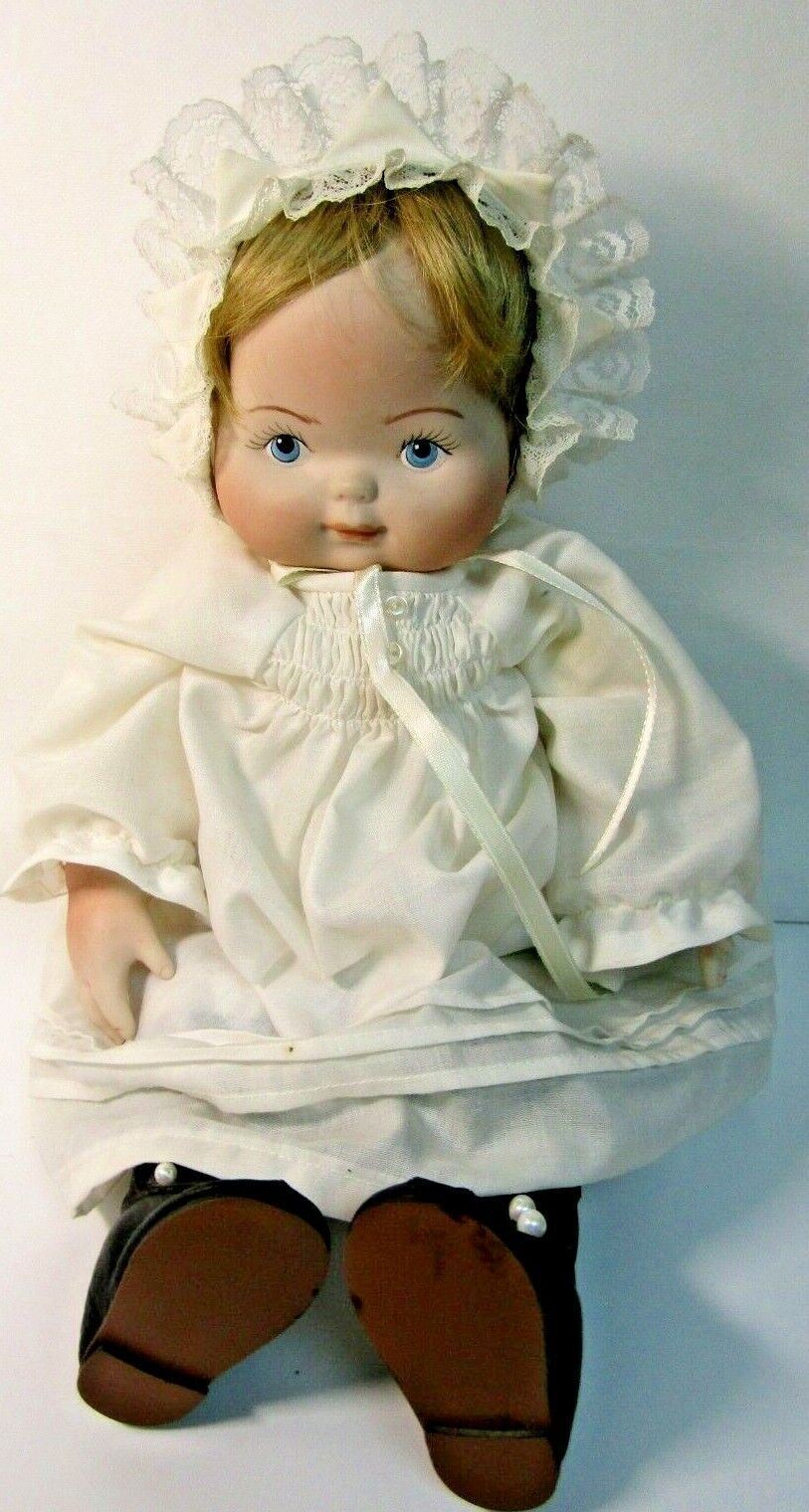 Appletown Creations 1985 Porcelain Doll Baby of Liberty Signed~Official Licensee