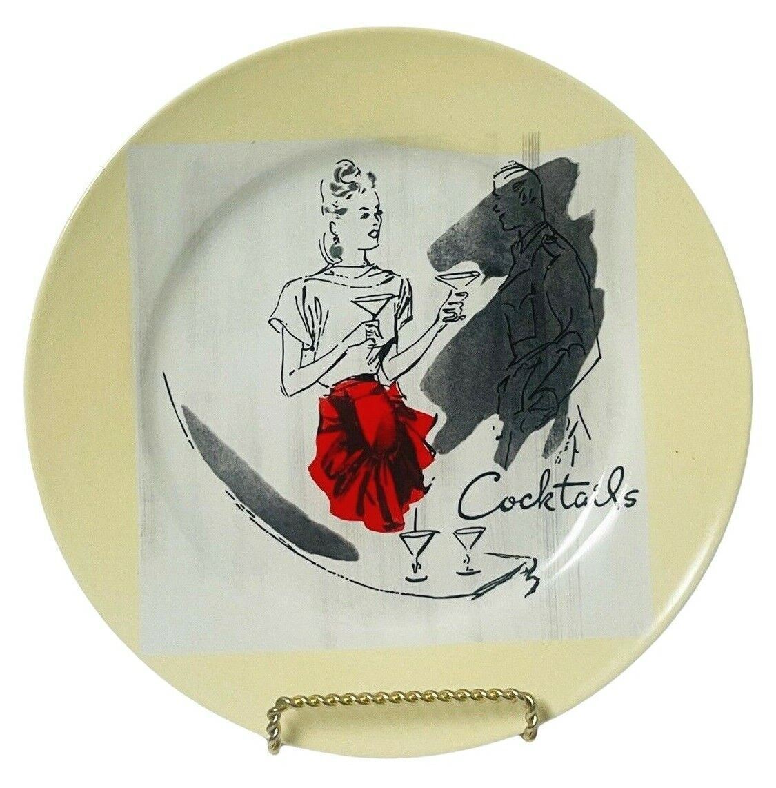 Rosanna Decorative Dessert Plates, Set of 4 Different Themes~w/Storage Box-MINT