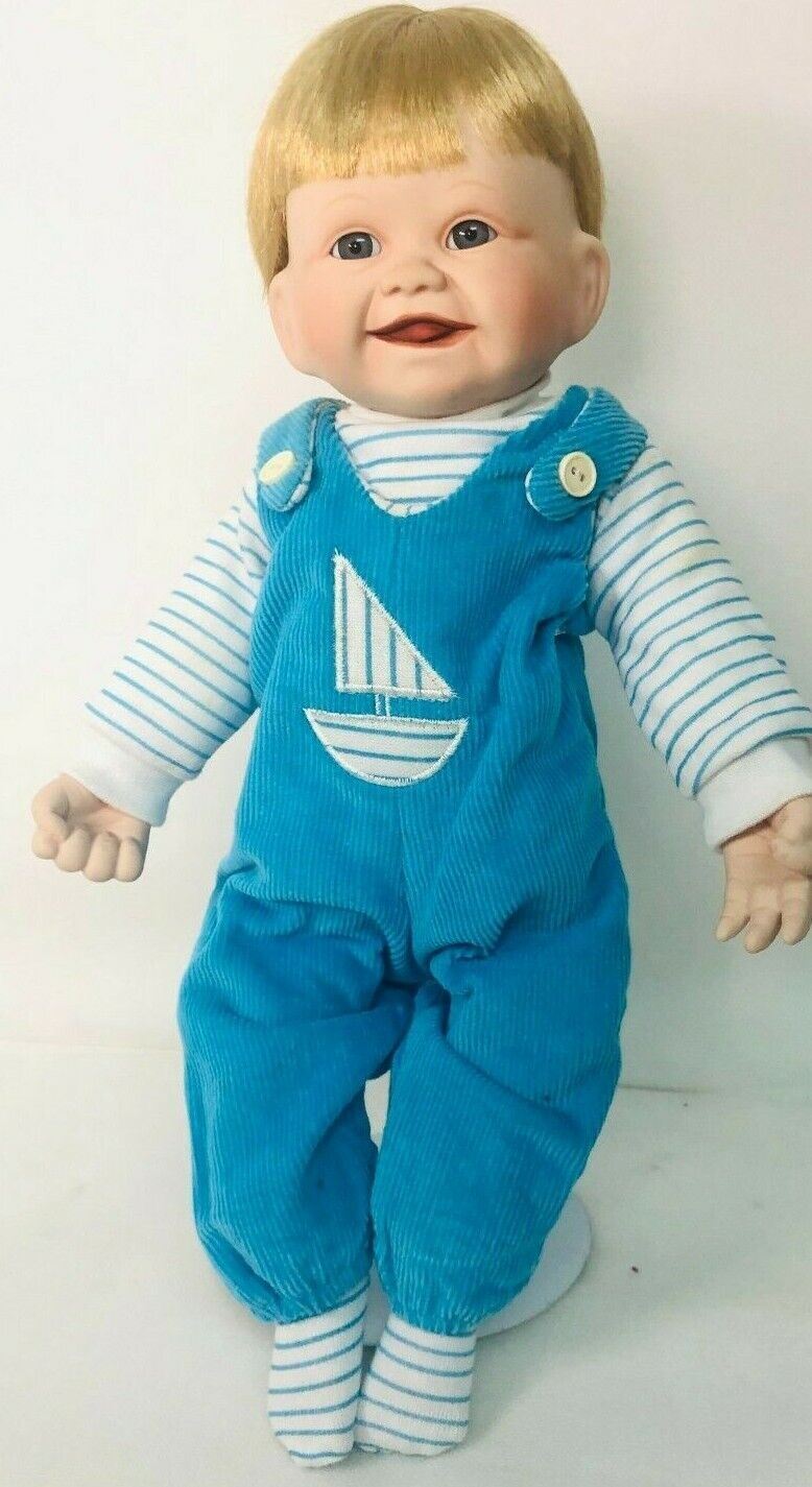 EDWIN KNOWLES 1991 PORCELAIN DOLL CHRISTOPHER’S FRIST SMILE~AUTHENTICITY #2533TB