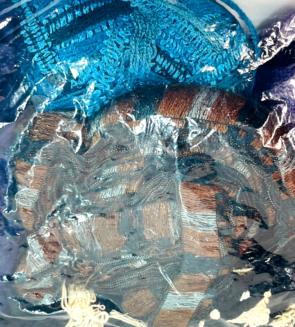 100% Mix Fibers Yarn Make 5-Scarves Net Weight 16 Oz. Fashion Pack