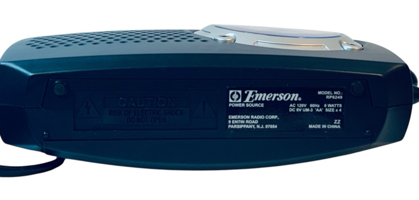 Genuine Emerson (RP6249) Dark Grey Instant Weather Band Radio w/ TV Sound!