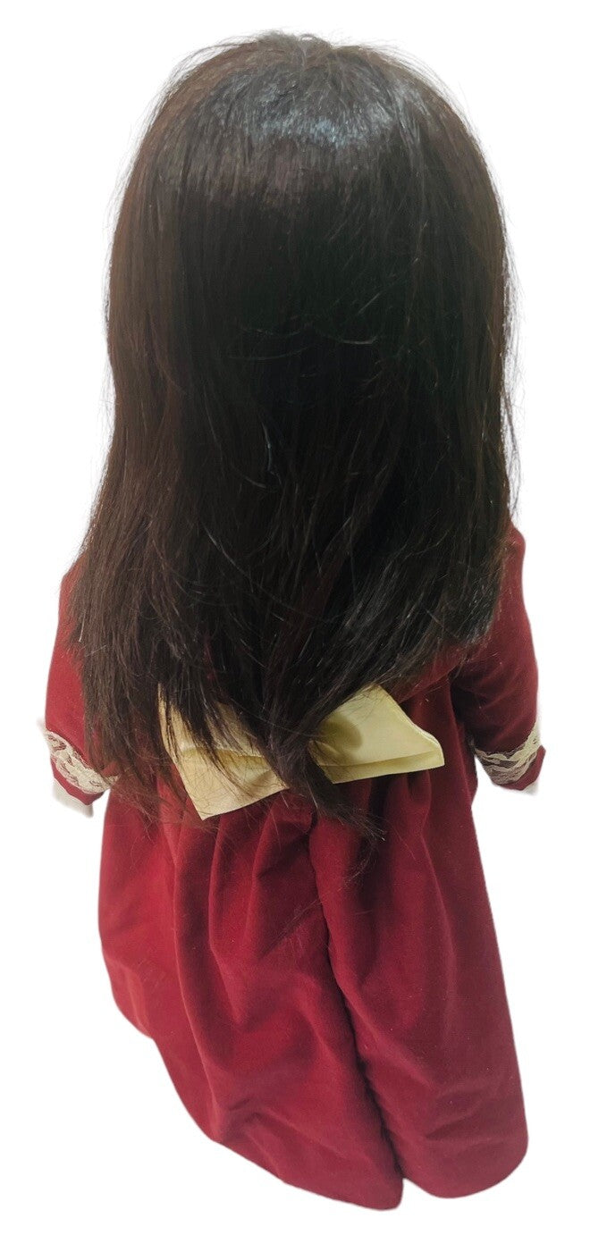 MUSICAL DOLL LAND TOYS ORNAMENTAL 16" W/DELICATE PORCELAIN HEAD, HANDS, & FEET