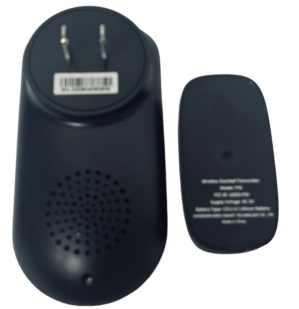 Secrui Wireless Doorbell, Model M508x2+F55, Black ~ w/Manual ~ In Original Box