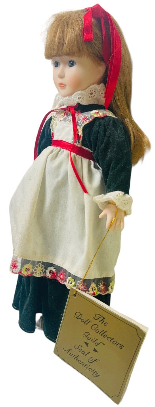 Seymour Mann 1982 Doll, Collectible 12'' ANTIQUED HAND PAINTED/HAND SEWN.