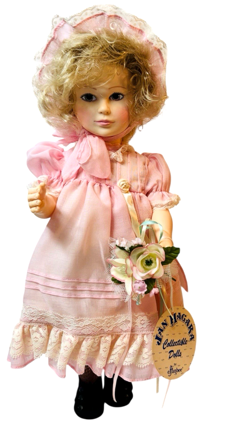 1984 Effanbee Doll LAUREL #7484 by Artist Jan Hagara, w/Blonde Hair, & Arm Tag