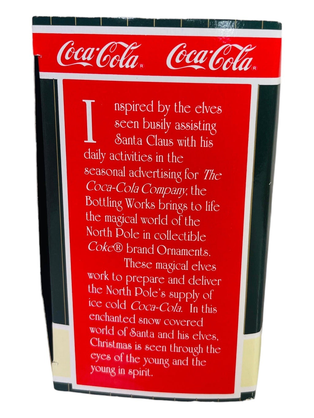 COLA-Coca Cola BOTTLING WORKS ELVES WORK TO DELIVER NORTHPOLE Ornament