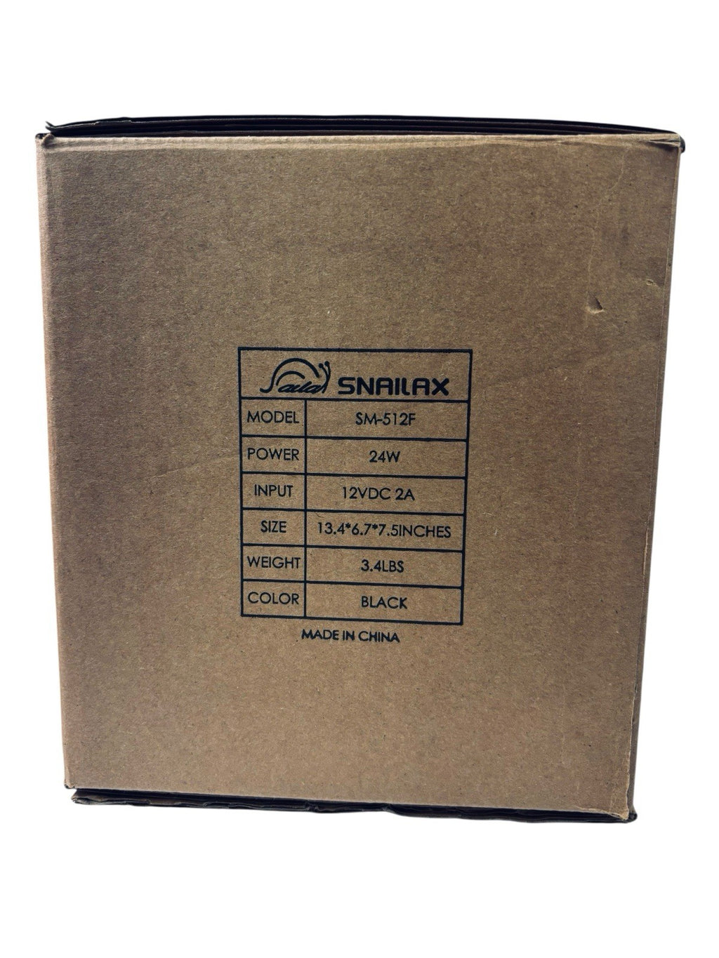 SNAILAX Foot & Leg Massager Model: SM-512F/Power 24W/Sz. 13.4" X 7.5" MINT CONT