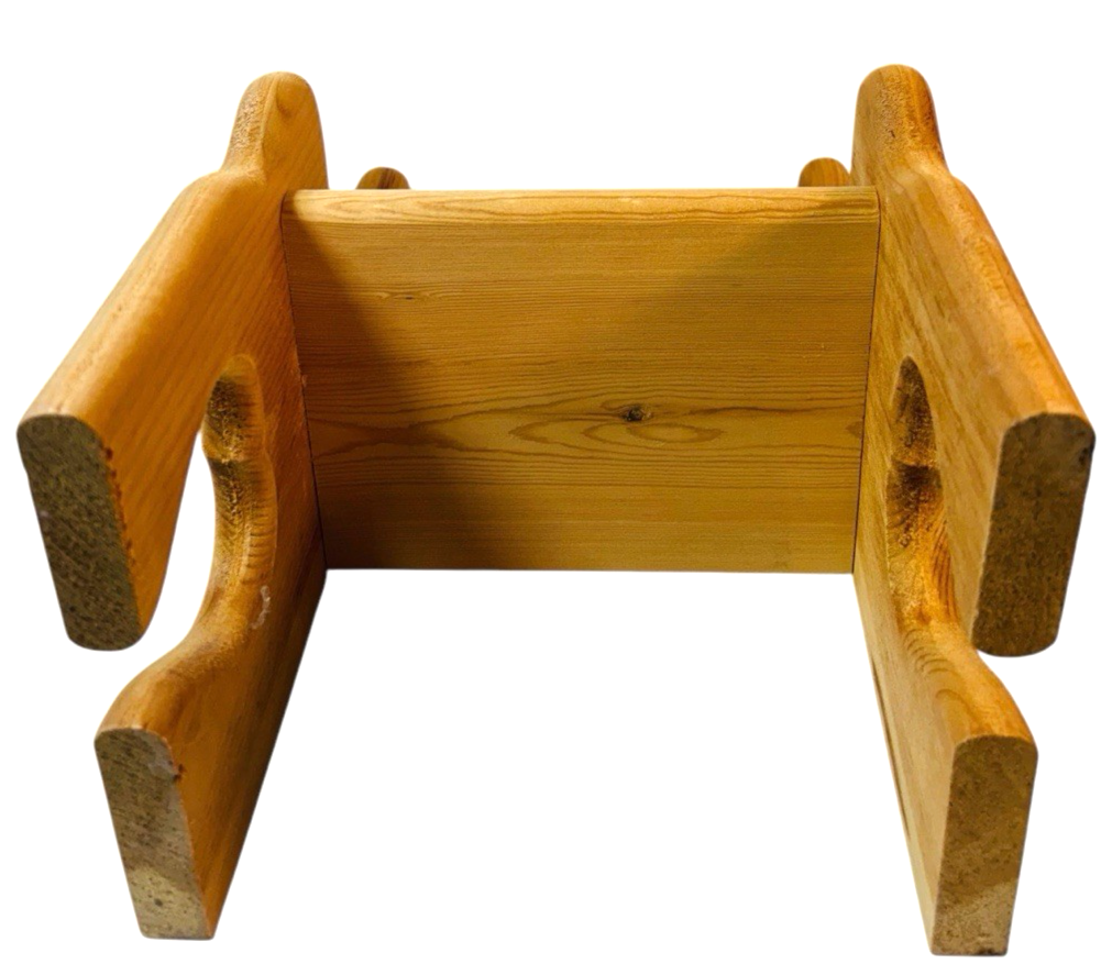 Handmade Doll or Teddy Bear Chair Solid Oak Wood High Back H 14" x W 8" x L 6"